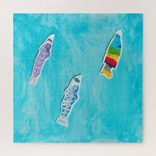 Kindertagsrätsel Koinobori Puzzle (Horizontal)