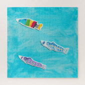 Kindertagsrätsel Koinobori Puzzle (Vertikal)