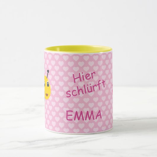 Kindertasse Biene - Hier schlürft | Tasse (Zentrum)
