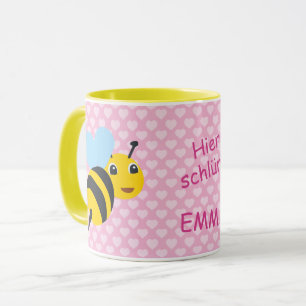 Kindertasse Biene - Hier schlürft    Tasse
