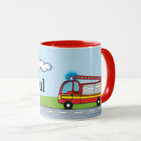 Kindertasse - Feuerwehr | personalisierbare