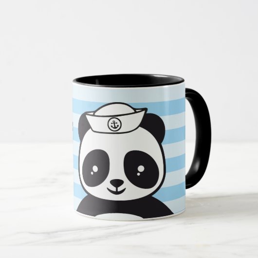 Kindertasse Pandabär - Matrose |  Tasse (VorderseiteRechts)