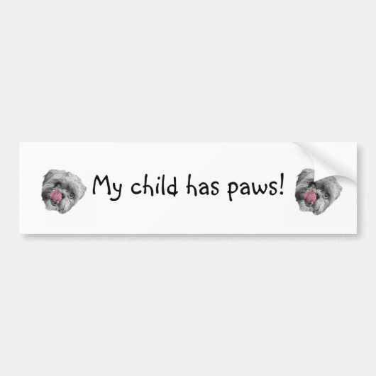 Kindertatzen Autoaufkleber (Vorne)