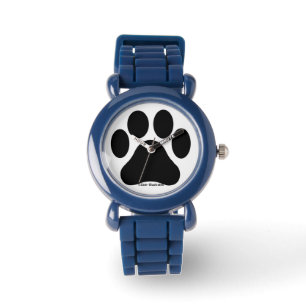 Kindertatzen-Druck-Muster-Uhr Armbanduhr