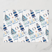 Kindertaufe und 1. Geburtstag Foto Folieneinladung (Rückseite)