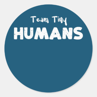 Kinderteam Tiny Humans Krankenpflege Redewendungen Runder Aufkleber