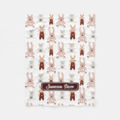 Kinderteddy Bären Cat Panda Bunny Toy Muster Fleecedecke (Vorderseite)