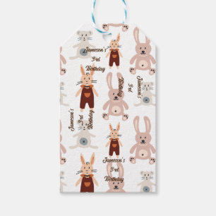 Kinderteddybären Katze Panda Toy Muster Geburtstag Geschenkanhänger