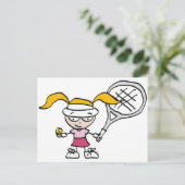 Kindertennis-Postkarten Postkarte (Stehend Vorderseite)