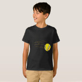 Kindertennis-Shirts - Fliegen-Tennis-Ball scherzt T-Shirt (Vorne ganz)