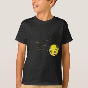 Kindertennis-Shirts - Fliegen-Tennis-Ball scherzt T-Shirt