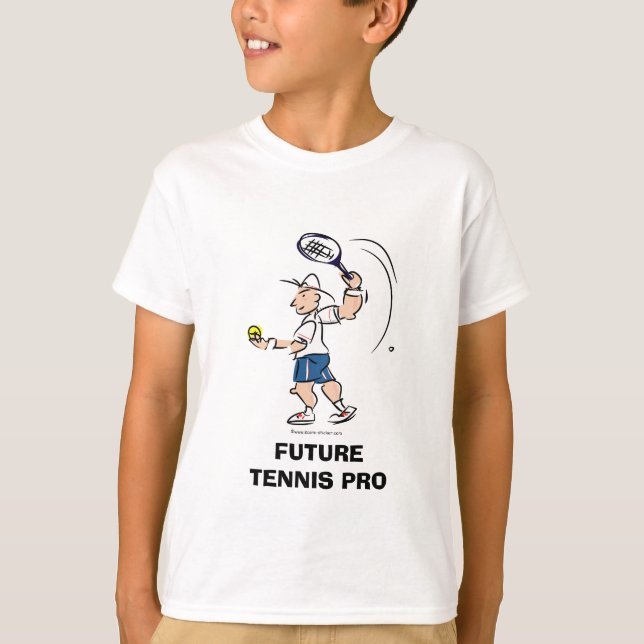 Kindertennis-T - Shirt-Design | Future tennis pro T-Shirt (Vorderseite)
