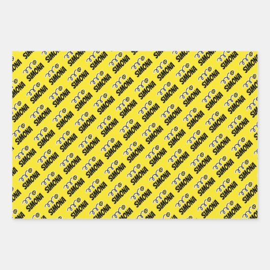 Kindertennis Weihnachtsfarbe Urlaub Geschenkpapier Set (Vorderseite 3)