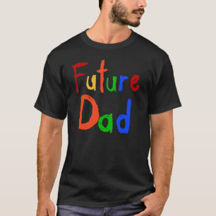 Kindertext-zukünftige Vater-T - Shirts und