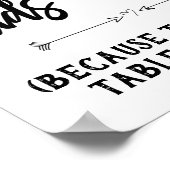 Kindertisch Hochzeitszeichen Poster (Ecke)