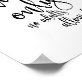 Kindertisch Schwarz und Weiß 8x10 Zeichen für Hoch Poster (Ecke)