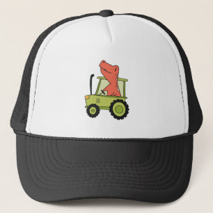 Kindertraktor mit Trex-Bauer Truckerkappe