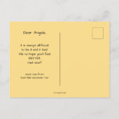 Kindertraum Nacht wird bald gut Postkarte (Rückseite)