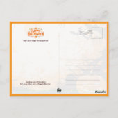 Kindertrick oder Behandlung zu Halloween Postkarte (Rückseite)