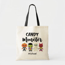 Kindertrick oder Tote-Tasche für ein Bonbonmonster