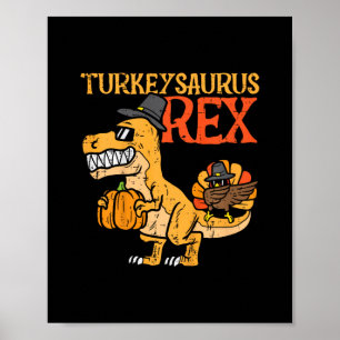 Kinderturkeysaurus rex Dab Truthahn Dino Kleinkind Poster