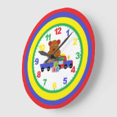 Kinderuhr mit Anzahl der Kinderzimmer Große Wanduhr (Winkel)