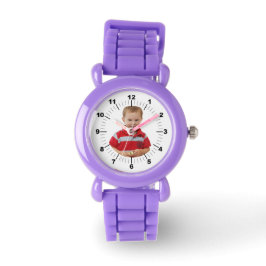 Kinderuhr - Personalisiert - Lila Armbanduhr