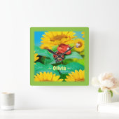 Kinderuhr Quadratische Wanduhr (Zuhause)