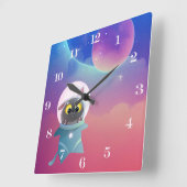 Kinderuhr Quadratische Wanduhr (Winkel)