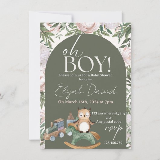 Kinderuhu mit Choo-Choo-Zug (Vorderseite)