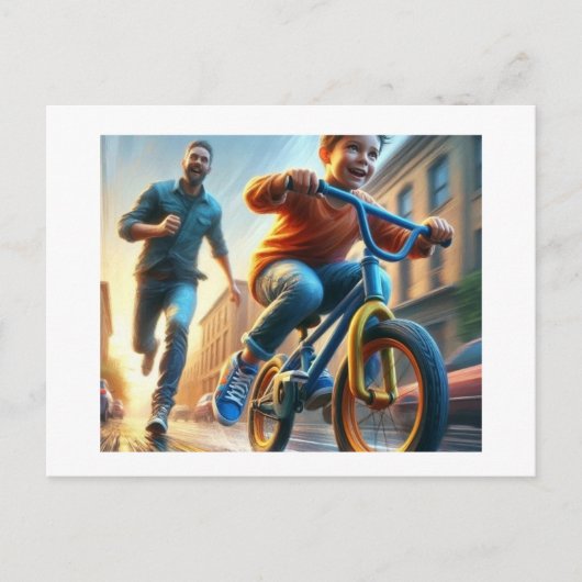 Kinderunterricht zum Bike, Postkarte (Vorderseite)