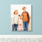 Kinderurlaub Foto Leinwanddruck (Insitu (Holzboden))