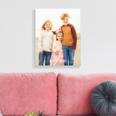 Kinderurlaub Foto Leinwanddruck (Insitu (Wohnzimmer))