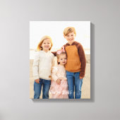 Kinderurlaub Foto Leinwanddruck (Vorderseite)