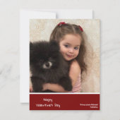 Kindervalentinkarte, personalisiertes Valentin, Cu Feiertagskarte (Vorderseite)