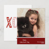 Kindervalentinkarte, personalisiertes Valentin, Cu Feiertagskarte (Vorne/Hinten)