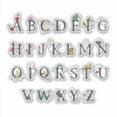 KINDERVINYL STICKER : ALPHABET CHART (Vorderseite)