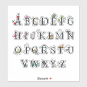 KINDERVINYL STICKER : ALPHABET CHART (Blatt)
