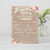 Kindervoraussagen und Ratenkarte Einladung (Stehend Vorderseite)