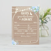 Kindervoraussagen und Ratenkarte Einladung (Stehend Vorderseite)