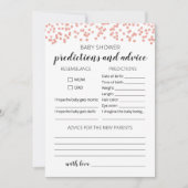 Kindervoraussagen und Ratschläge Kinderdusche Part Einladung (Vorderseite)