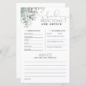 Kindervoraussagen und Ratschläge Kinderduschkarte (Vorne/Hinten)