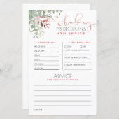 Kindervoraussagen und Ratschläge Kinderduschkarte (Vorne/Hinten)