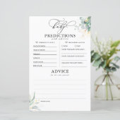 Kindervoraussagen und Ratschläge Kinderduschkarte (Stehend Vorderseite)