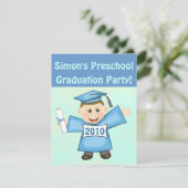 Kindervorschule / Kindergarten Einladung (Stehend Vorderseite)