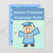 Kindervorschule / Kindergarten Einladung (Vorne/Hinten)