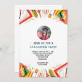 Kindervorschulung für moderne Abschlüsse Einladung (Vorne/Hinten)