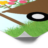 Kinderwachstumsdiagramm - Im Garten Poster (Ecke)