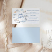 Kinderwagen Babydusche Buchanfrage Begleitkarte