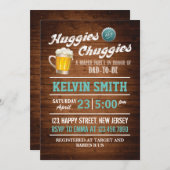 Kinderwagen & Babydusche Einladung (Vorne/Hinten)